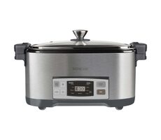 Sencor SPR 5500SS strieborná / Pomalý hrniec / 6L / Digitálny displej / 4 programy