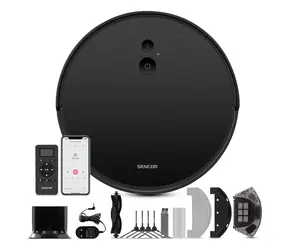 Sencor SRV 6450BK čierna / robotický vysávač / vysávanie & mopovanie / 26W / 60dB / 2600 mAh