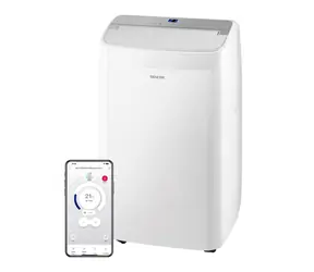 Sencor SAC MT9078CH biela / mobilná klimatizácia / 9000 BTU / chladenie / odvlhčovanie / ventilátor / kúrenie / SMART WiFi