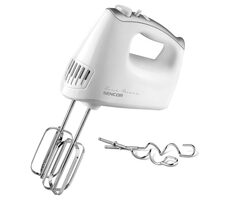 Sencor SHM 5215WH biela / Ručný šľahač / 500W / 5 rýchlostí / hnetacie & šľahacie metly