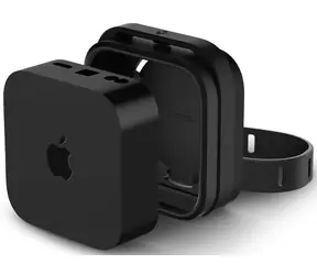 Spigen Silicone Fit držiak pre Apple TV 4K 3. generácie (2022) čierna