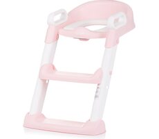 CHIPOLINO Záchodová doska s rebríkom Skippy Pink / od 18 mesiacov