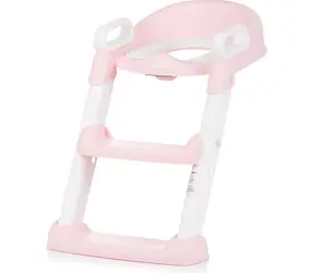 CHIPOLINO Záchodová doska s rebríkom Skippy Pink / od 18 mesiacov
