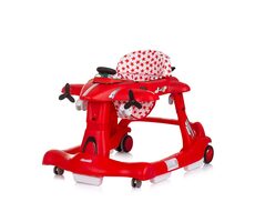 CHIPOLINO Chodítko interaktívne Airplane 3v1 červená / od 6 mesiacov