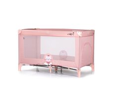 CHIPOLINO Postieľka cestovná Capri Cat ružová / od 0 rokov