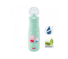 NUK Dojčenská fľaša / Peppa Pig 450 ml / 12 + / zelená 