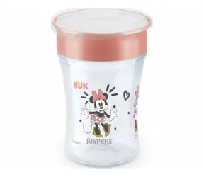 NUK hrnček Magic Cup s viečkom 230ml / červená
