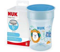 NUK hrnček Magic Cup s viečkom 230ml / modrá