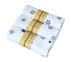 GaGa's Mušelínová plienka bambus/biobavlna Biela