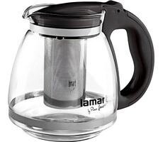Lamart Verre Čajová kanvica 1.5l čierna / sklo