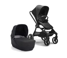 BabyJogger CITY SIGHTS 4WM AKCIOVÁ set 2v1 (kočík + korba) vr. madlá RICH BLACK
