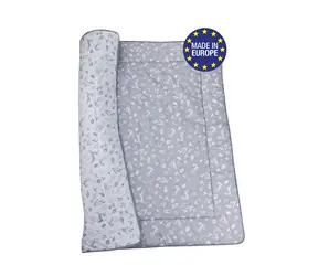 Bomimi HRACIA deka 120x120, bavlna, obojstranné lesné zvieratká, šedá