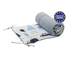 Bomimi MANTINEL do postieľky 180 cm, AUTÍČKA, MODRÁ