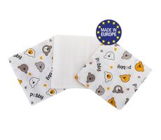 Bomimi Plienky bavlna Premium 140 g/m2 potlač, 80x70, 3ks, MACKO-BIELA