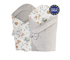 Bomimi Rýchlozavinovačka obojstranná minky zvieratká, béžová