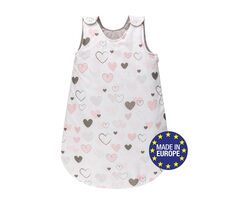 Bomimi Spací vak 75cm / 3-12m, SRDIEČKA šedá