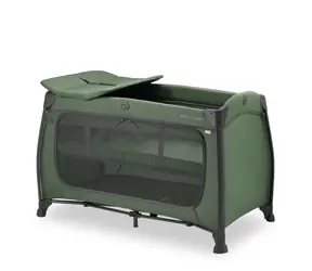 Hauck Cestovná postieľka s pultom Play N Relax Center Dark Green