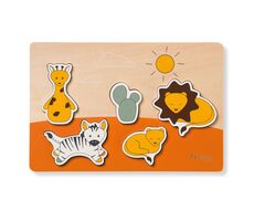 Hauck drevené Puzzle vkladacie Puzzle N Fit Safari