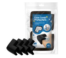 Sipo Ochrana rohov a hrán, penová, súprava 4 ks, ČIERNA