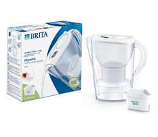 Brita Filtračná kanvica Marella biela / 1x ALL-in-1 / 1x extra ochrana proti vodnému kameňu / 2.4L