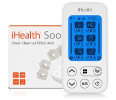 iHealth Soothe TENS duálny elektrostimulátor s príslušenstvom / 24 režimov / 15 stupňov intenzity / 4X AAA