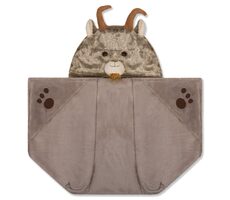 Cozy Noxxiez Kozel - hrejivá deka s kapucňou so zvieratkom a labkovými vreckami / od 3 rokov