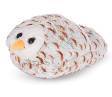 Cozy Noxxiez Snežná sova - hrejivý plyšový pantofel / od 0 rokov