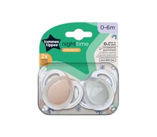 Tommee Tippee CTN Cumlík Night-time 0-6m, 2 ks - viac farebných variant