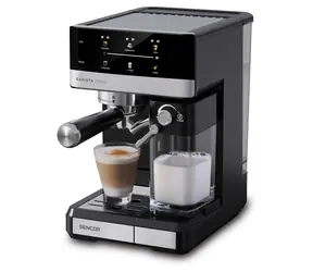 Sencor SES 4060BK čierna / Pákový kávovar / 1350W / 20 bar / 1.8 l / napeňovacia tryska