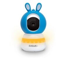 Evolveo Baby Monitor N5 modrá / Elektronická videoopatrovateľka / 360° dohľad / obojsmerná komunikácia