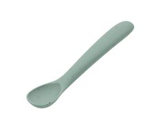 KikkaBoo Lyžička Platinum Silicone Sage / od 6 mesiacov
