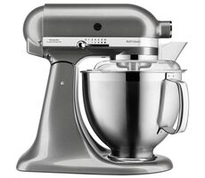 KitchenAid 5KSM185PSEMS strieborná / Kuchynský robot Artisan / 300W / 4,8L / 10 rýchlostí