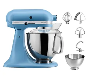 KitchenAid 5KSM175PSEVB matná modrá / Kuchynský robot Artisan / 300W / 4,8 L / 10 rýchlostí
