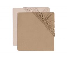 Jollein Prestieradlo napínacie 120x60 cm 2 ks Wild Rose/Biscuit