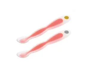 BEBECONFORT Lyžičky s tepelným senzorom 2 ks Red