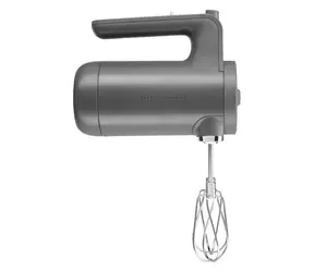 KitchenAid 5KHMB732EDG matná šedá / Ručný bezdrôtový šľahač / 7 rýchlostí / plast