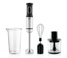 Rozbalené - Niceboy ION Twister T3 strieborná / Tyčový mixér / 1200 W / nádoba 600 ml / minisekáčik / šľahacia metla / rozbalené