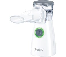 BEURER IH57 biela / Ultrazvukový inhalátor / zásobník účinnej látky 8 ml / 0.4 ml-min / 1800 mAh / 1.5 W