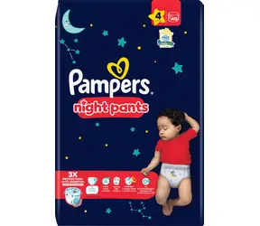 Pampers Night Pants 9-15 kg (40 ks) / Nočné plienkové nohavičky / veľkosť 4 (9-15 kg)