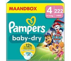 Pampers Baby Dry Paw Patrol 9-14kg (222 ks) / plienkové nohavičky / veľkosť 4 (9-14kg)