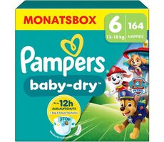 Pampers Baby Dry 13-18kg (164 ks) / plienkové nohavičky / veľkosť 6 (13-18kg)