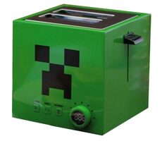 Ukonic Toaster Minecraft Creeper Square / hriankovač / 800 W / 6 stupňu opekania