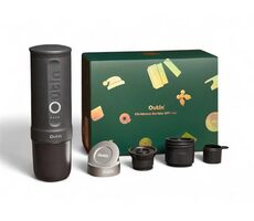 Outin Nano Prenosný Aku Espresso kávovar sivá + Basket PLUS sada (Vianočný set) / Aku 7500 mAh / 80 ml / USB-C