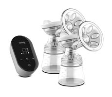 Lionelo Automatická odsávačka mlieka TWEE GO Grey Concrete (vhodná pri dvojčatách)