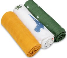 Lionelo Bambusové plienky 3ks Dino / 70x70 cm