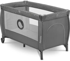 Lionelo Postieľka cestovná Stefi PLUS Grey Multicolor