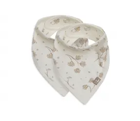 Jollein Podbradník bandana Leafy Dreams 2 ks