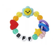 Infantino Hryzátko silikónové Friendship BFF / od narodenia