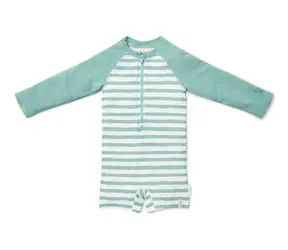 Little Dutch Plavky dlhý rukáv Stripes Surf Blue veľ. 74/80