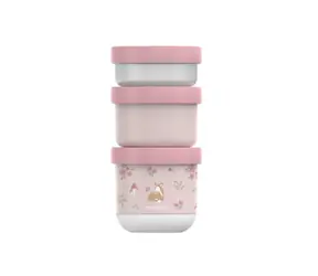Little Dutch Tégliky na desiatu stohovacie 3 ks Fairy Garden